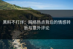 黑料不打烊：网络热点背后的情感转折与意外评论