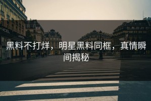 黑料不打烊，明星黑料同框，真情瞬间揭秘