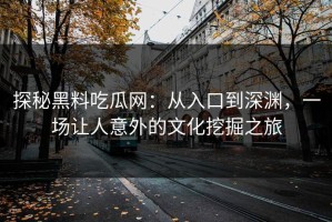 探秘黑料吃瓜网：从入口到深渊，一场让人意外的文化挖掘之旅