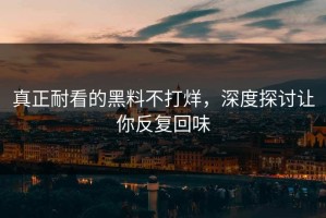 真正耐看的黑料不打烊，深度探讨让你反复回味